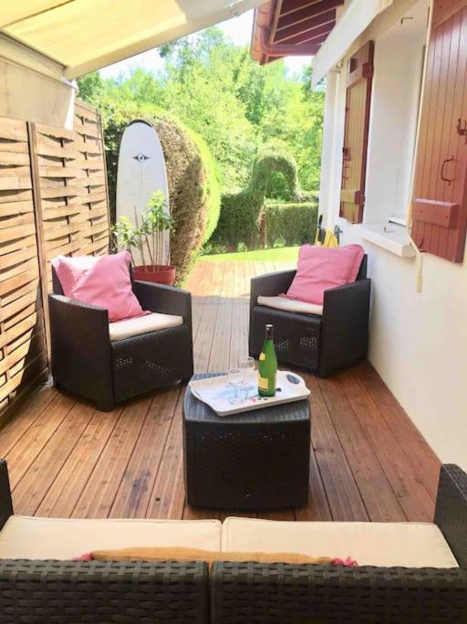 1Km Plage, Agreable Maison 6 Pers Classee 3* Hendaye Exterior photo